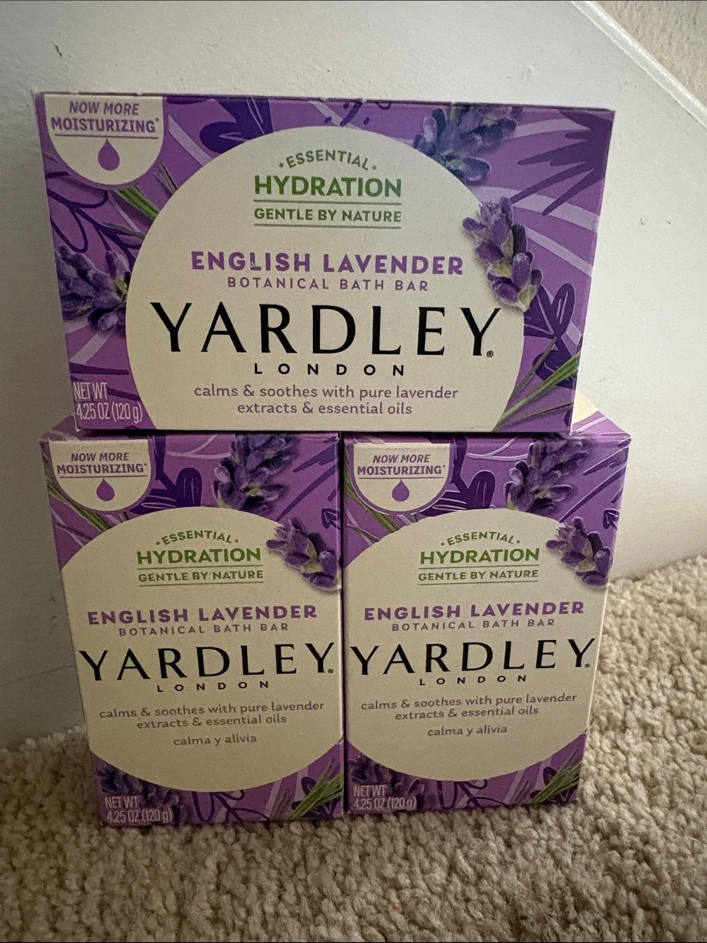 English Lavender Botanical Bath Bar - Purple